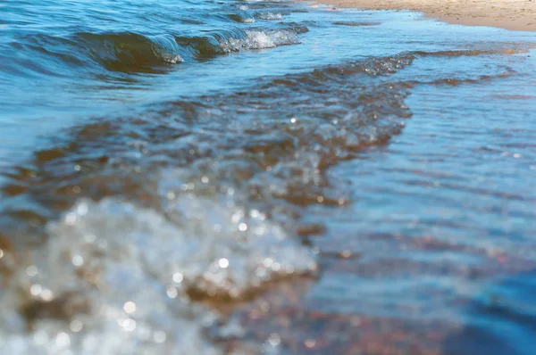 Paisaje Marino Una Pequeña Ola Del Mar Las Olas Del — Foto de Stock