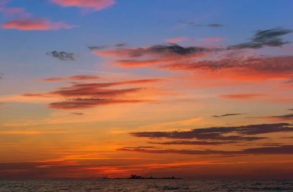 Deniz Günbatımı Denizin Dalgaları Sunrise Stok Fotoğraf