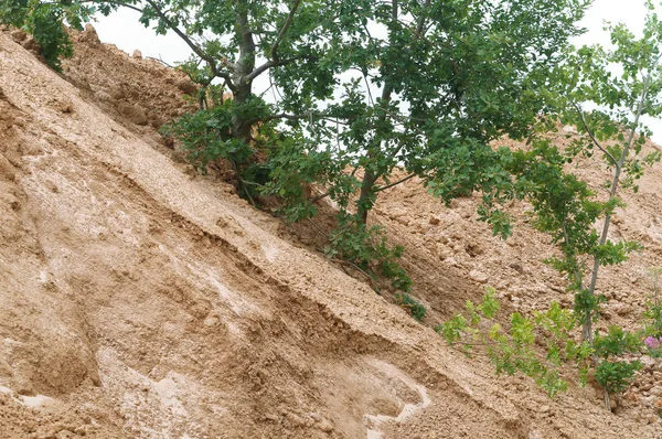 Песчаный Карьер Песчаный Карьер Разрушающий Окружающую Среду — стоковое фото