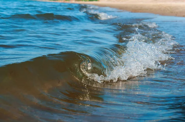 sea wave, storm on the ocean, wave coming ashore