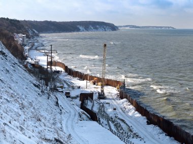 deniz, kıyı tahkimatı inşaatı kıyısındaki inşaatı