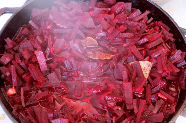 Красная Свекла Сахарная Свекла Приготовления Пищи — стоковое фото