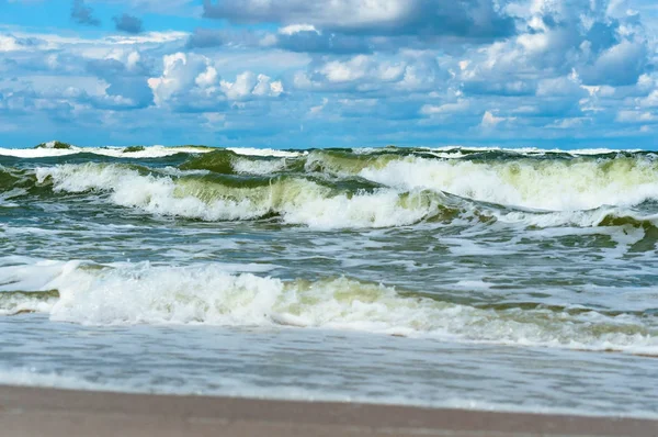 sea storm, sea waves, Baltic sea