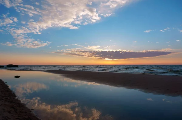 sunrise on the sea coast, sunset on the sea