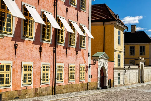 Исторические Здания Дворцов Стенбок Голубым Небом Заднем Плане Стокгольм Швеция — стоковое фото