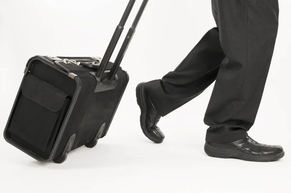 Walking Suitcase Horizontal — Stock Photo, Image