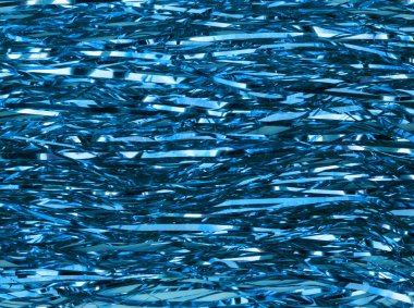 Shimmer shiny blue tinsel background clipart