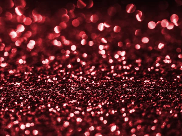 Блёстки Фоне Красный Фон Праздничный Абстрактный Блеск Фона Мигающими Огнями — стоковое фото