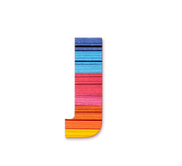 Bokstaven Rainbow Färg Papper — Stockfoto