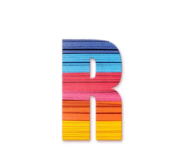 Letter Rainbow Color Paper — Stock Photo, Image