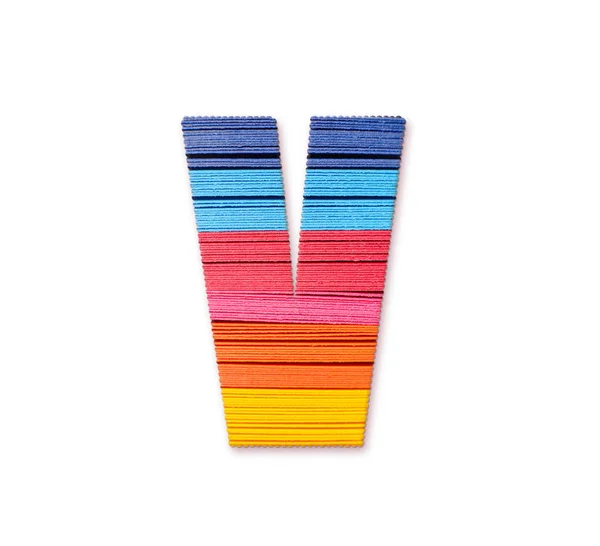 Brief Regenbogenfarbenem Papier — Stockfoto