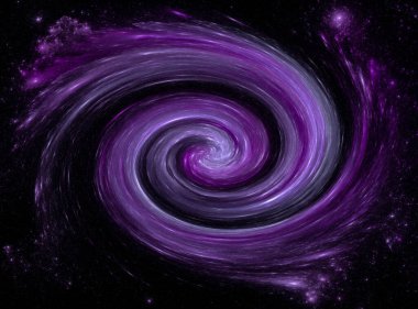 Spiral Galaksi. Dış uzay arka planı. Yıldızlı gökyüzü arkaplanı.