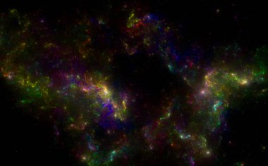 Yıldız alanı arkaplanı. Sihirli gece gökyüzü.