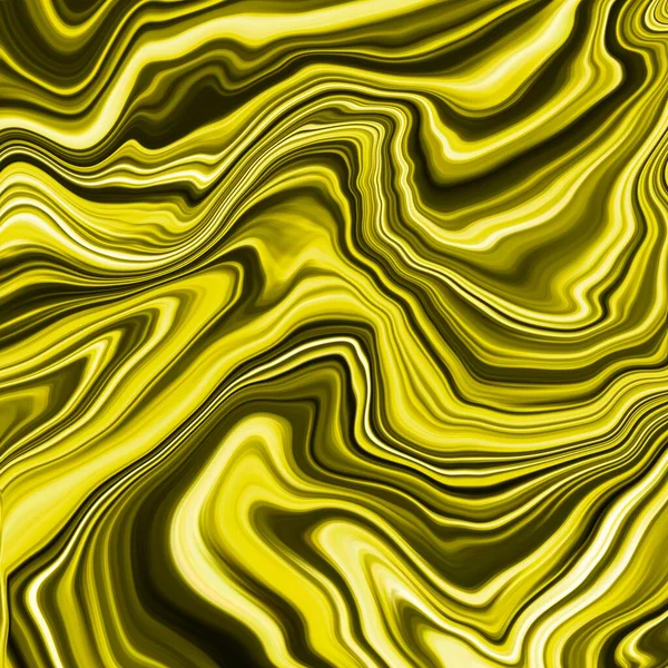 Pintura abstracta. Pintura efecto mármol. Fondo amarillo . —  Fotos de Stock