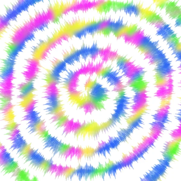 Tie Dye regenboog kleurrijke spiraal achtergrond. — Stockfoto