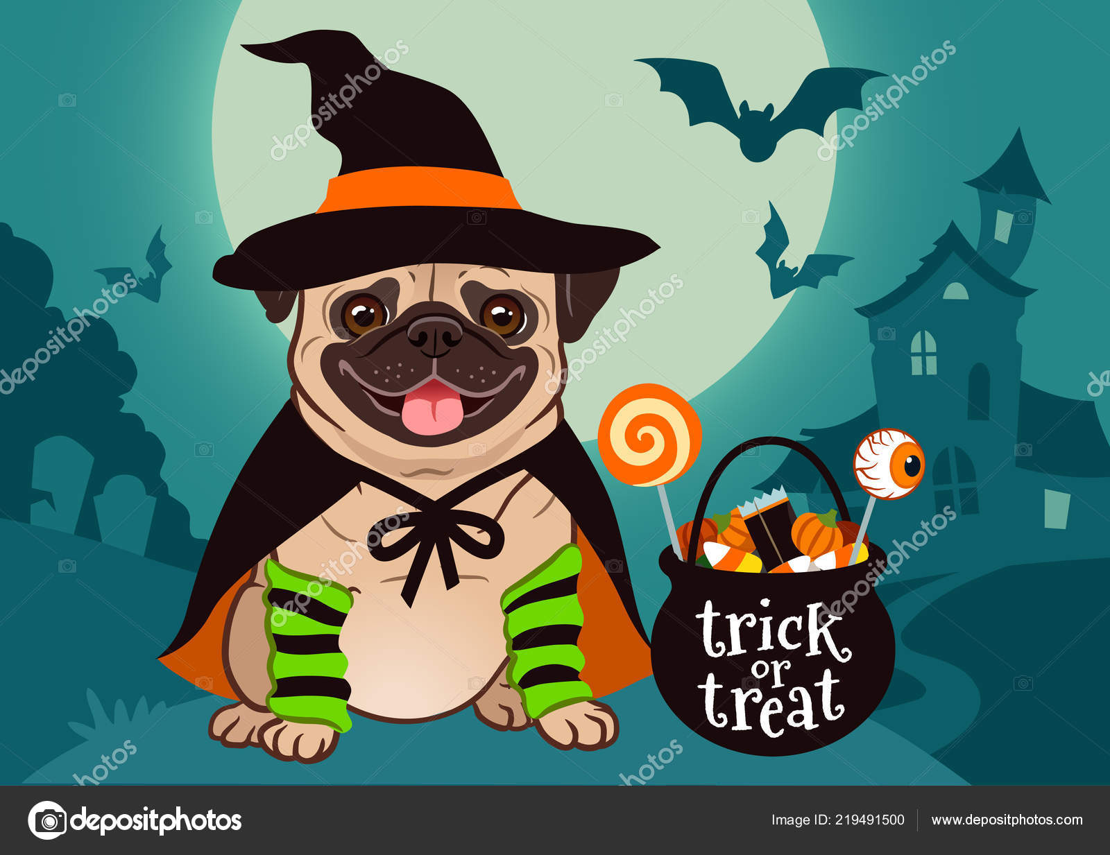 Multicolor For Pug Dog Accessoires Halloween Pug Dog with Ghosts and Bat Throw Pillow Cute Halloween Pug 18x18 Multicolor For Pug Dog Accessoires Halloween Pug Dog with Ghosts and Bat Throw Pillow Cute Halloween Pug 18x18