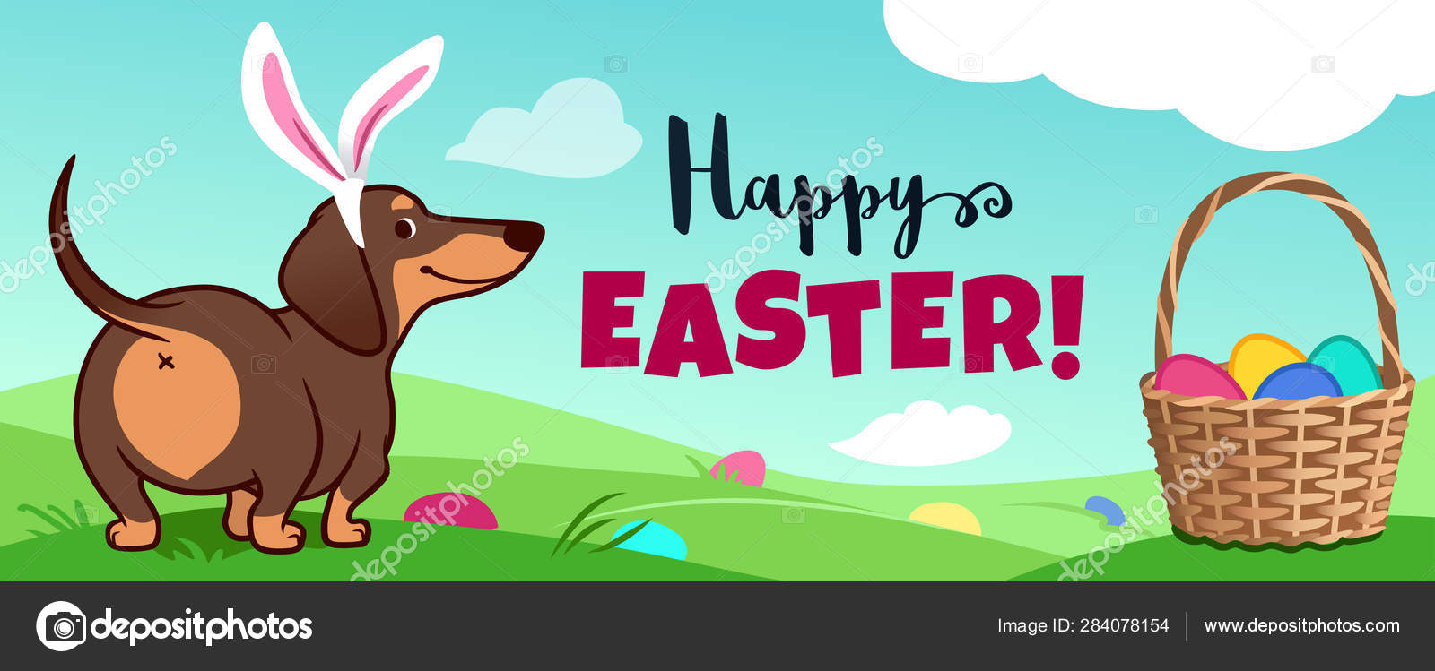 Happy easter store dachshund