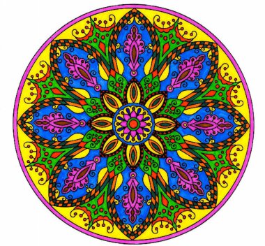 Mandala etnik tarzda