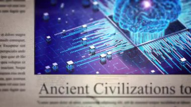 AI Yaşama Antik Medeniyetleri Getiriyor gazete tarzı başlıklar