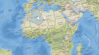 Cezayir Haritası Yeni Biçim