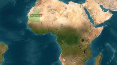  Mauritania Haritası Yeni Biçim