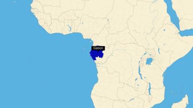 Gabon 'un yeni haritası
