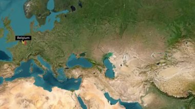 Bayrağı olan Belçika yeni haritası