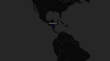 Honduras Haritası Yeni Biçim