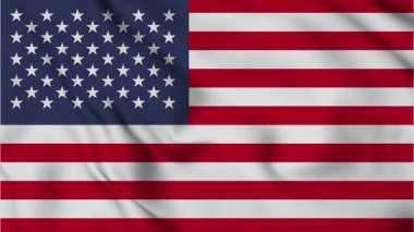 Birleşik Devletler bayrağı sallanıyor