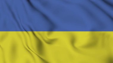 Ukrayna bayrağı sallayarak
