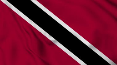 Trinidad ve Tobago 'nun bayrağı sallanıyor.
