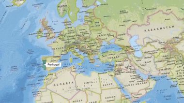 Portekiz Haritası Yeni Biçim