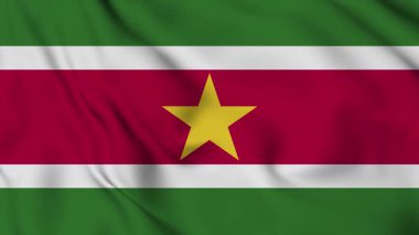 Surinam 'ın Dalgalanan Bayrağı