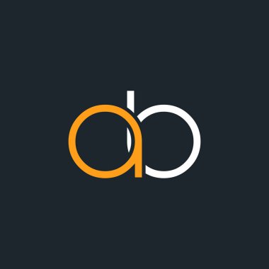 bir ve b logo tasarım kartvizit şablonu. Vektör çizim