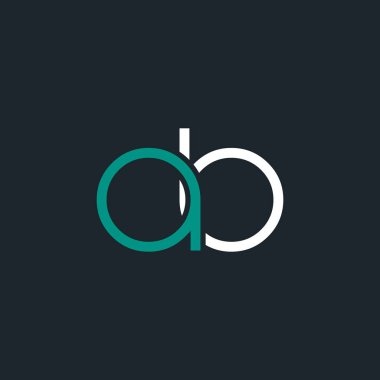 bir ve b logo tasarım kartvizit şablonu. Vektör çizim