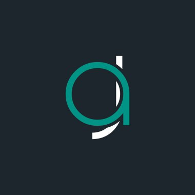 bir ve j logo tasarım kartvizit şablonu. Vektör çizim