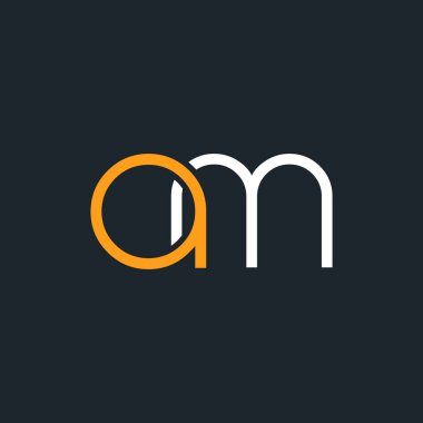 bir ve m logo tasarım kartvizit şablonu. Vektör çizim