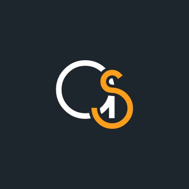  bir ve s logo tasarım kartvizit şablonu. Vektör çizim