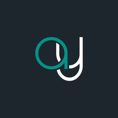 bir ve y logo tasarım kartvizit şablonu. Vektör çizim