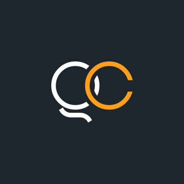 g ve c logo tasarım kartvizit şablonu. Vektör çizim