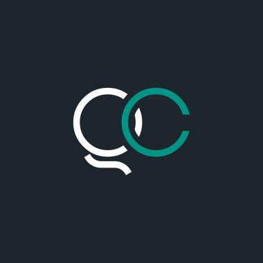 g ve c logo tasarım kartvizit şablonu. Vektör çizim