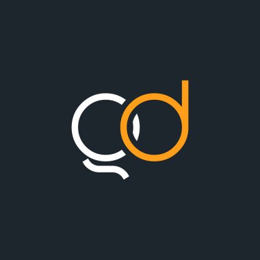  g ve d logo tasarım kartvizit şablonu. Vektör çizim