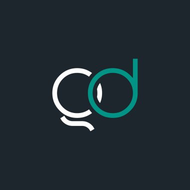 g ve d logo tasarım kartvizit şablonu. Vektör çizim