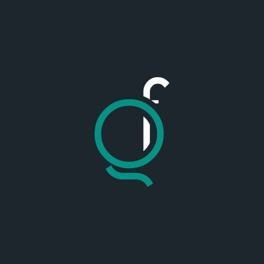 g ve f logo tasarım kartvizit şablonu. Vektör çizim