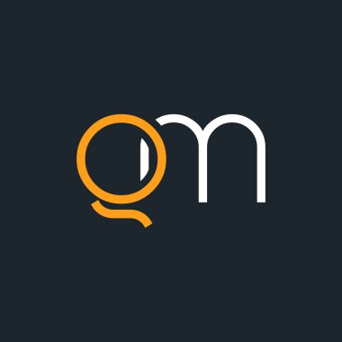 g ve m logo tasarım kartvizit şablonu. Vektör çizim