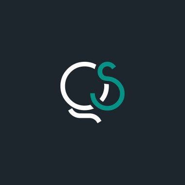 g ve s logo tasarım kartvizit şablonu. Vektör çizim