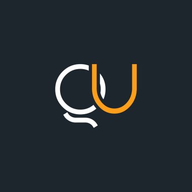 q ve kartvizit şablonu logo tasarımı. Vektör çizim