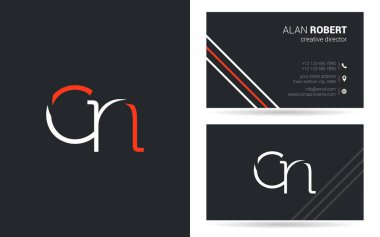 Kartvizit için C ve N harfleri logo tasarım 