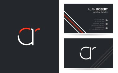 Kartvizit için C ve R harfleri logo tasarım