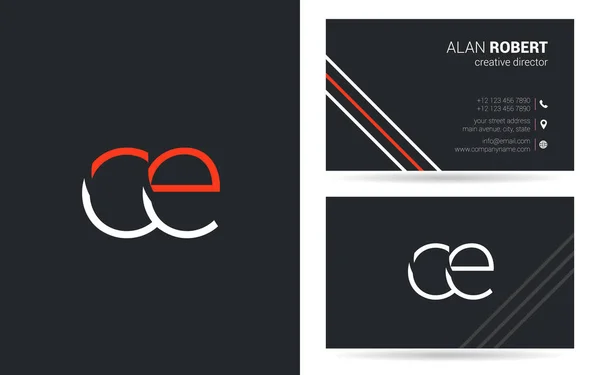 Lettres Logo Design Pour Carte Visite — Photo